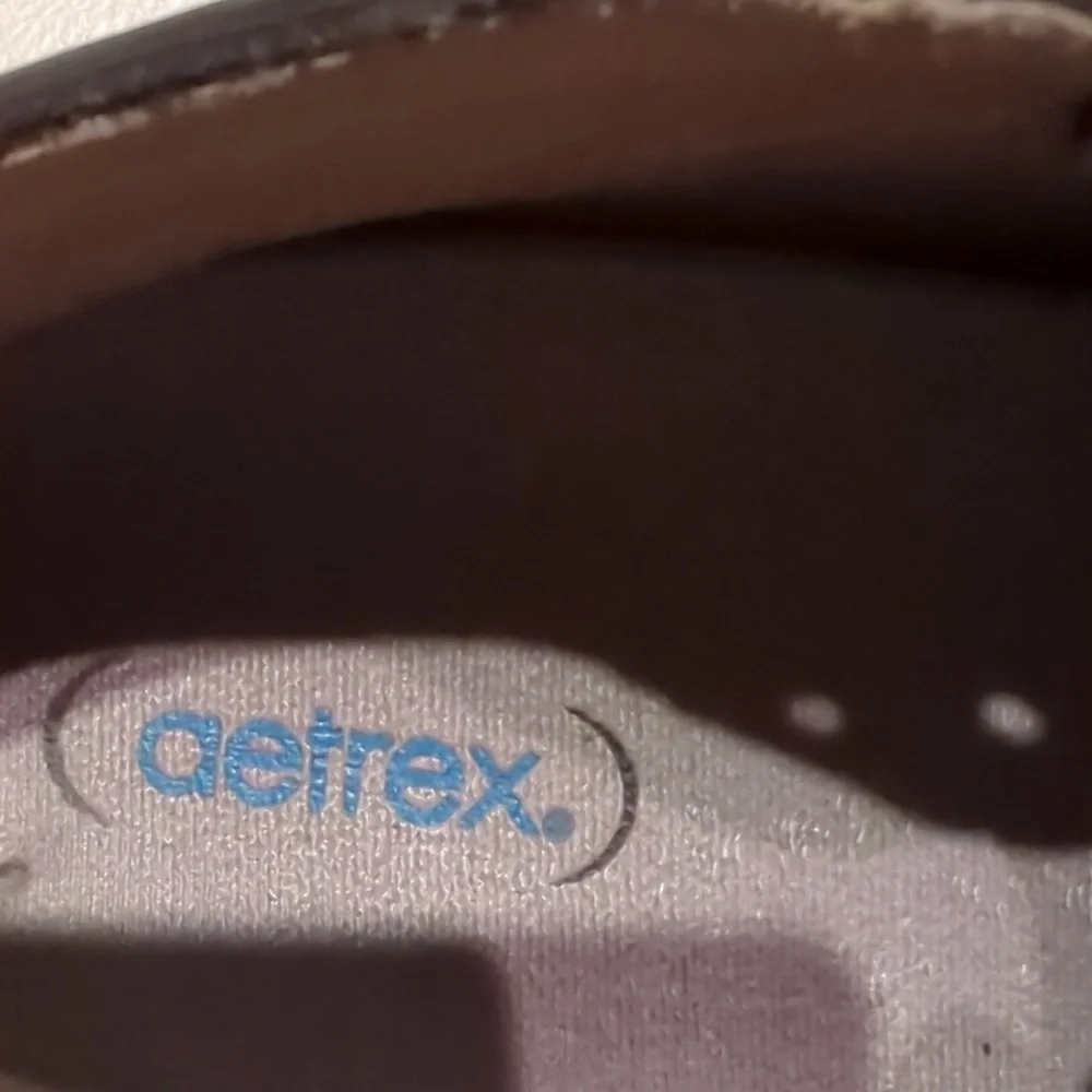 Aetrex, Zumfoot, black leather shoe/ boots. Size 10